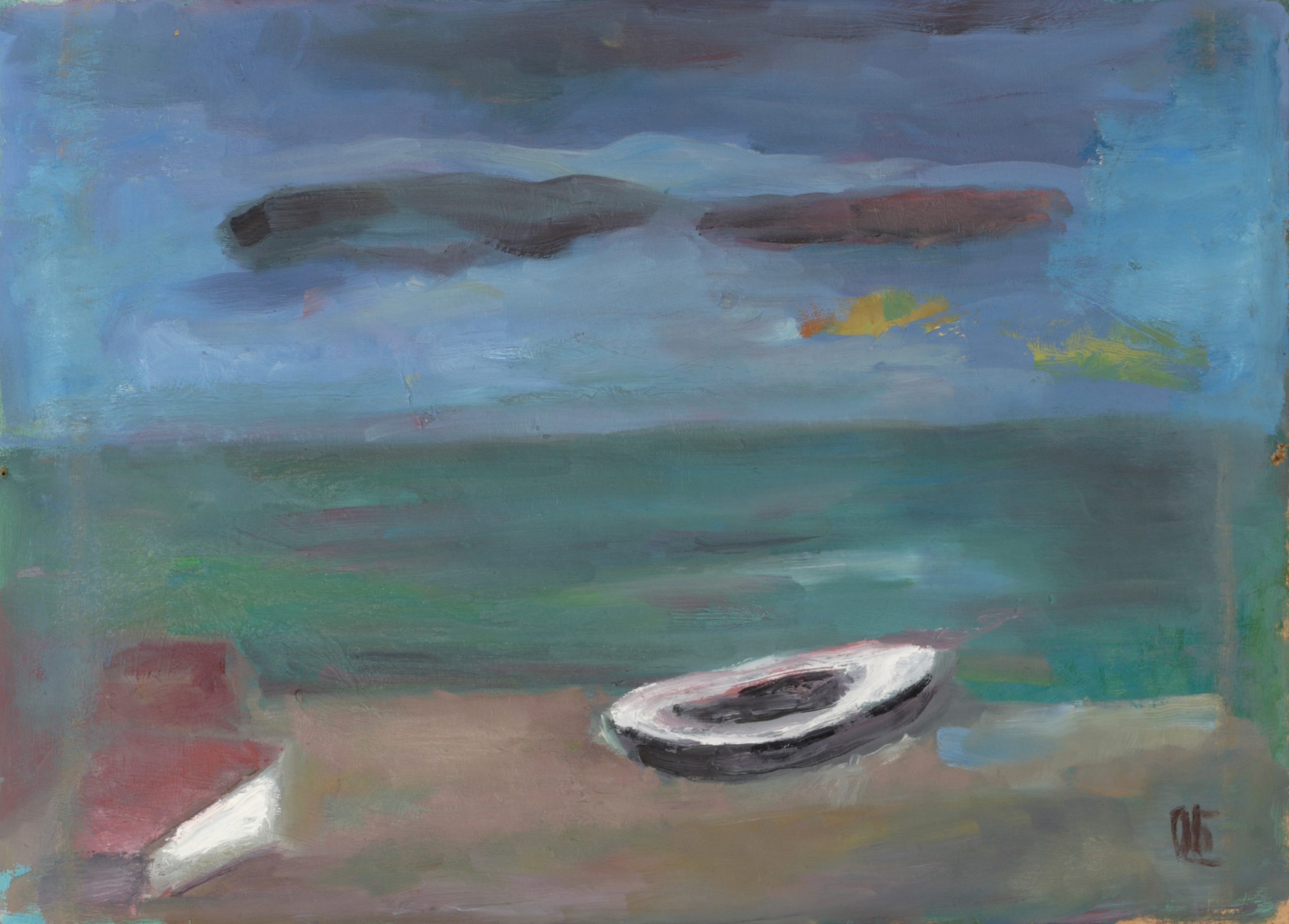 Landscape 'Boat' by Olga Belopitova