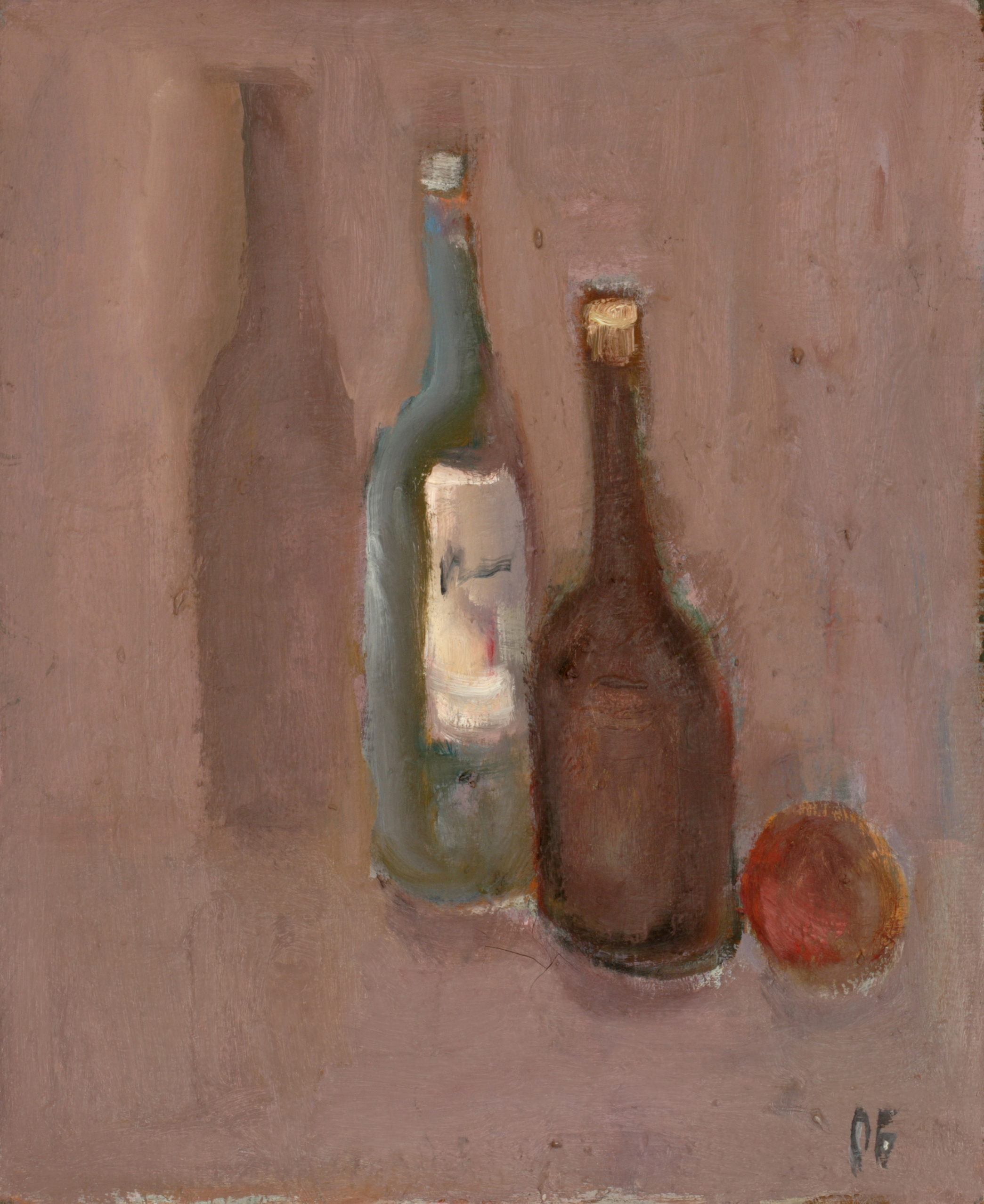 Still life 'Bottles' by Olga Belopitova