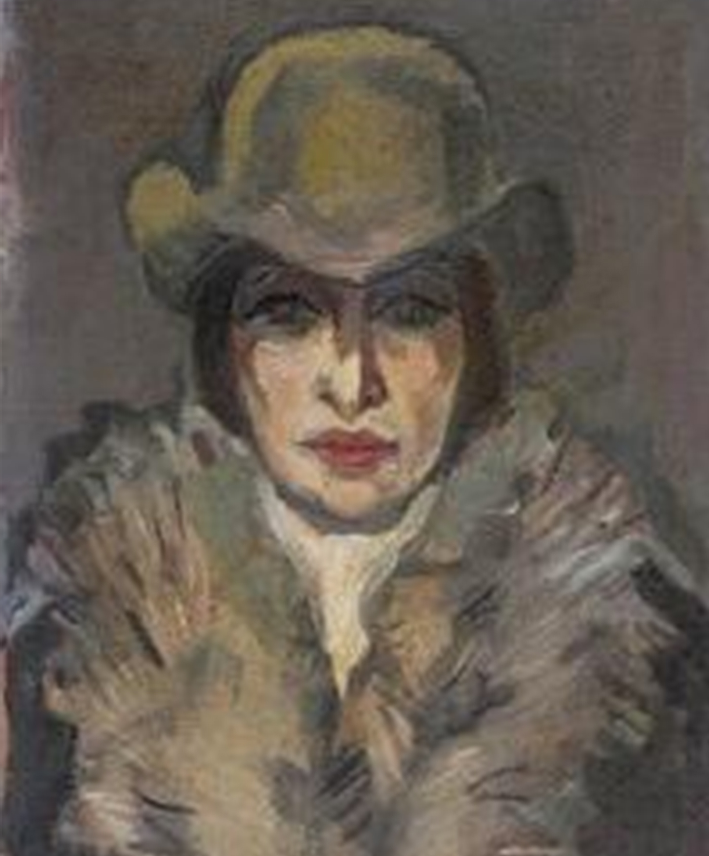 Portrait 'Lady with a hat' by Olga Belopitova