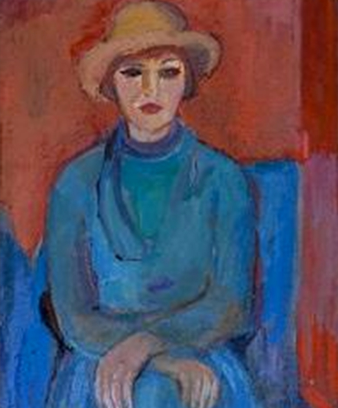 Portrait of 'Lady in Blue' by Olga Belopitova